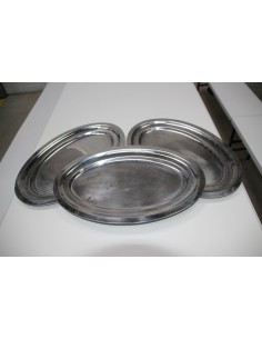 Plat long inox ovale
